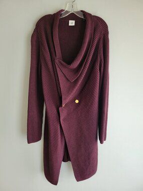 Cabi Mulberry Regal Long Double Breasted Cardigan Sweater Size L